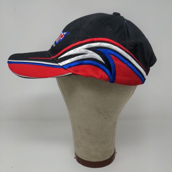 Summit Racing Equipment Strapback Hat Embroidered Logo Black Red Blue - Picture 5 of 10